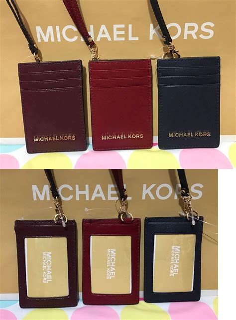 michael kors lanyard id holder.